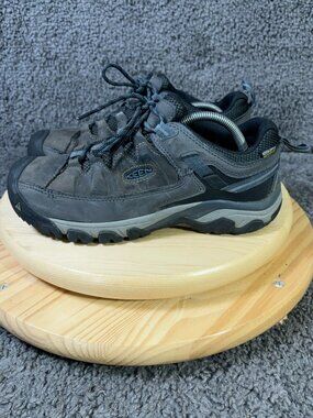 KEEN Targhee III Hiking Shoes Mens Size 10 Waterproof Leather Gray Outdoor Trail